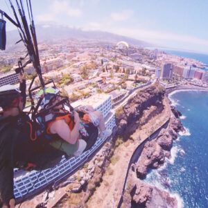 Gleitschirmfliegen in Puerto de la Cruz